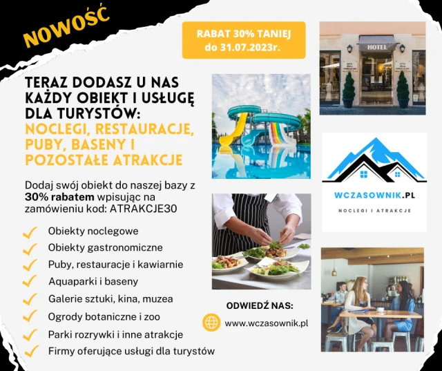 NOWOŚĆ - ATRAKCJE i USŁUGI dla turystów 🚤🚡🎪