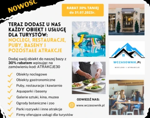 NOWOŚĆ - ATRAKCJE i USŁUGI dla turystów 🚤🚡🎪